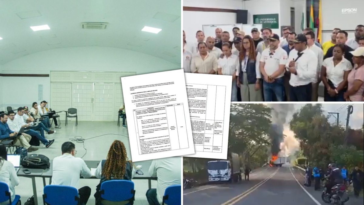 Estos son los acuerdos alcanzados entre el Gobierno Nacional y el comité minero del Bajo Cauca en Antioquia para poner fin al paro que se prolongó por más de 10 días.

 – Ojo critico