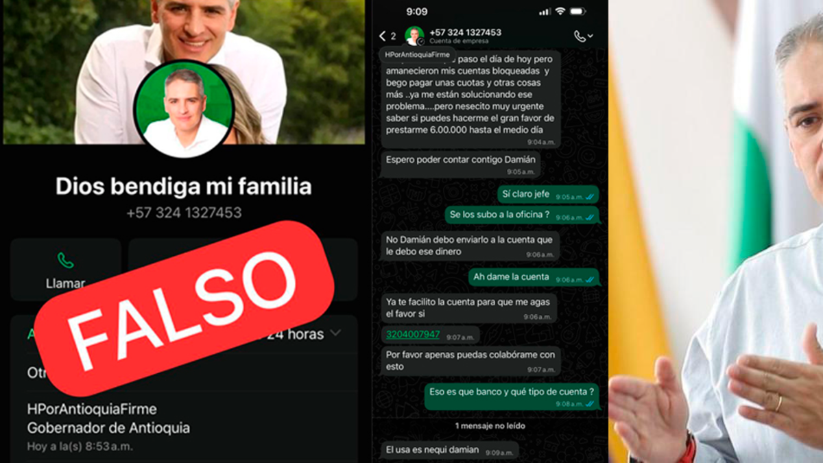 Intentan estafar vía WhatsApp en Antioqui

 – Ojo critico