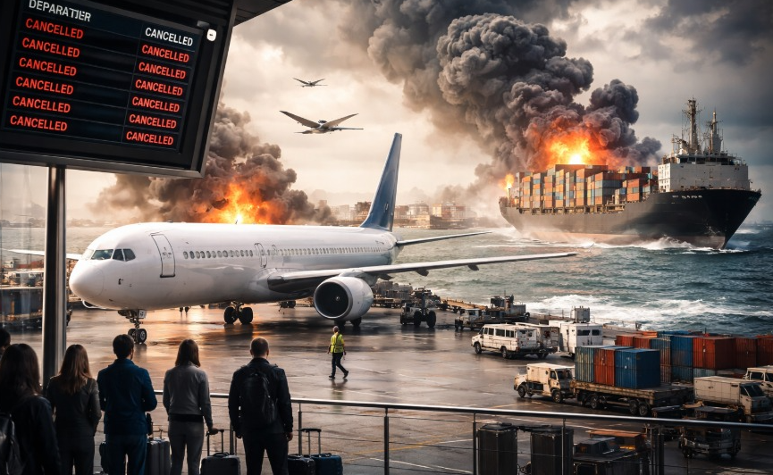 El transporte marítimo y aéreo en riesgo por la escalada de la guerra en el Golfo Pérsico

 – Ojo critico