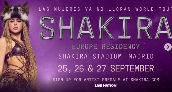 Conciertos de Shakira en Europa 2026: todo sobre su residencia en España

 – Ojo critico