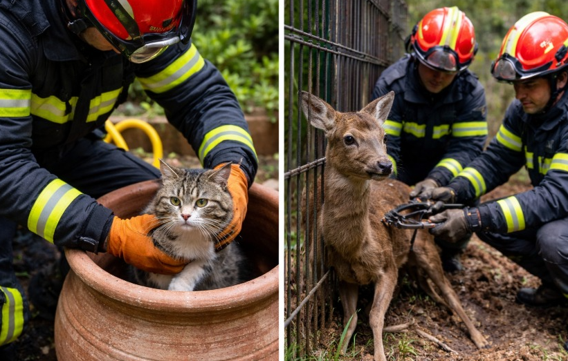 Impactante rescate de animales en Madrid: liberan gatos y ciervos atrapados

 – Ojo critico
